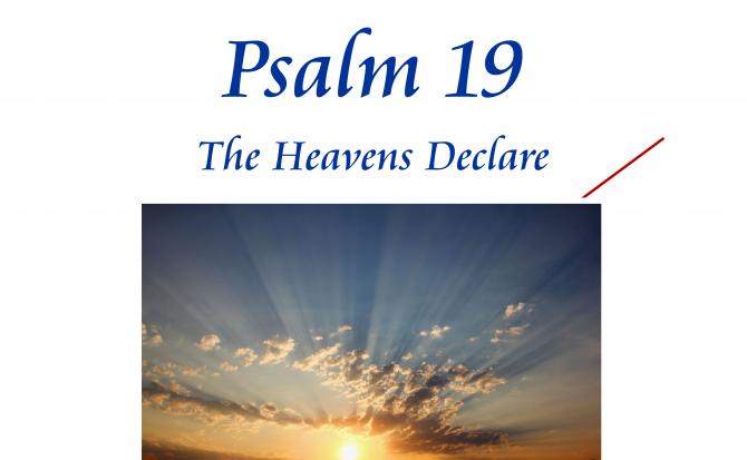banner MONTHLY MUSIC & TIPS: “Psalm 19